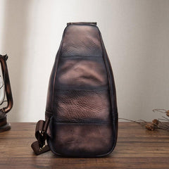 Cool Leather Chest Bag Sling Bag Sling Crossbody Bag Sling Travel Bags Sling Hiking Bag For Men
