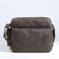 Cool Leather Vintage Mens Messenger Bags Small Shoulder Bags for Men