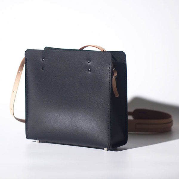 Handmade Leather Black Womens Tote Purses Handbag Tote Bag for Women GH03891009