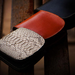 Handmade Leather Bifold Mens Small Wallet Cool Slim Wallet billfold Wallet for Men