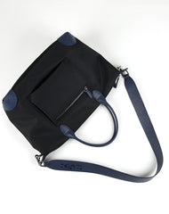 Navy Blue Womens Nylon Shoulder Tote Blue Womens Nylon Shoulder Tote Nylon Handbag Shoulder Purse for Ladies
