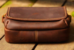 Cool Vintage Leather Mens Small Messenger Bag for men