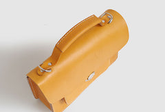 Handmade Womens Leather shoulder bag Satchel Bag School Bag for women