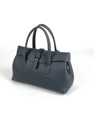 Womens Gray Work Leather Handbag Purse Leather Gray Work Shoulder Bag Handbag Purse for Ladies