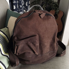 Vintage LEATHER WOMEN Large Backpack School Backpack Travel Backpack FOR WOMEN
