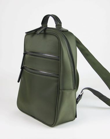 Womens Nylon Backpack Purse Khaki Best Satchel Backpack Nylon School Rucksack fo NB02591009