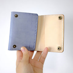 Handmade LEATHER Womens Trifold Small Wallet Leather Small Wallet FOR Women