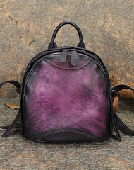Best Leather Rucksack Womens Vintage Small School Backpacks Leather Backpack Purse