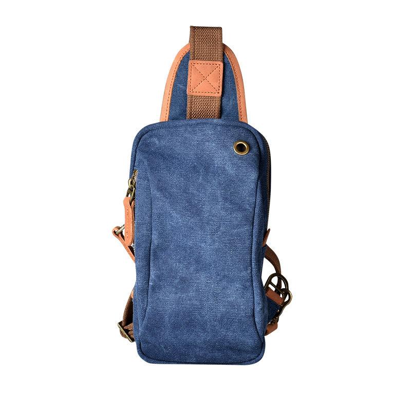 Vertical army top sling bag