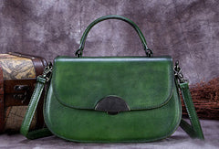 Vintage Leather Handbag Purse Shoulder Bag Crossbody Bag Purse For Women - EverHandmade