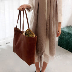 Fashion WOMENs LEATHER Large Tote Bag Totes Shoulder Purse FOR WOMEN