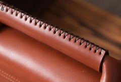 Handmade leather men Briefcase messenger vintage shoulder laptop bag vintage bag - EverHandmade
