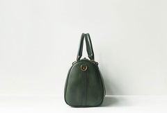 Handmade leather boston bag purse shoulder bag handbag purse women