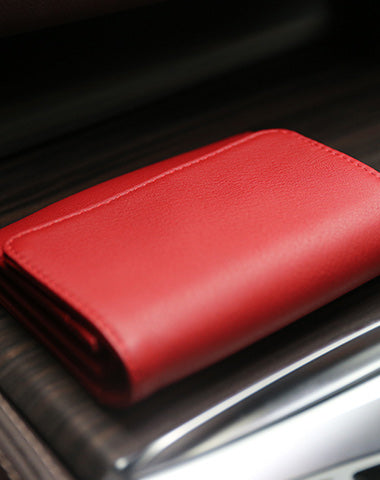 Minimalist Womens Brown Leather Billfold Wallet Small Wallet with Coin Pocket Sl CH00682130