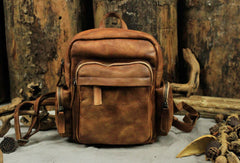 Handmade Leather backpack bag small purse for women leather shoulder bag - EverHandmade