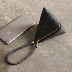 LEATHER WOMEN Triangle Small Coin Wallets Change Wallet FOR WOMEN