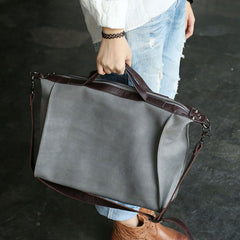 Vintage WOMENs LEATHER Work Handbag Shoulder Briefcase Purse FOR WOMEN