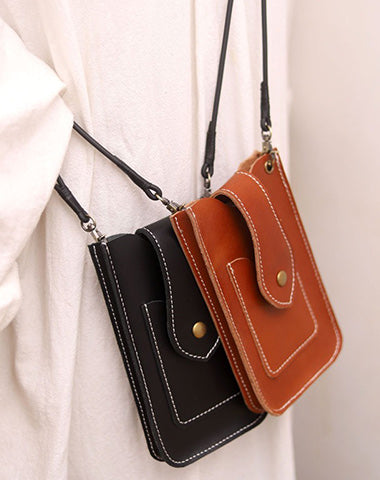 Cute LEATHER Slim Side Bag Pouch Phone WOMEN SHOULDER BAG Phone Crossbody Pouch FOR WOMEN