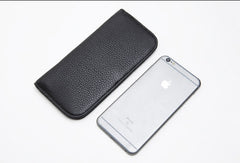 Genuine Leather Cute Long Slim Wallet Clutch Passport Wallet Purse For Women Girl