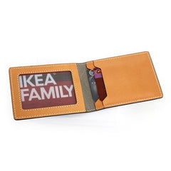 Cool Leather Mens Camouflage License Wallet Front Pocket Wallet Slim Card Wallet for Men