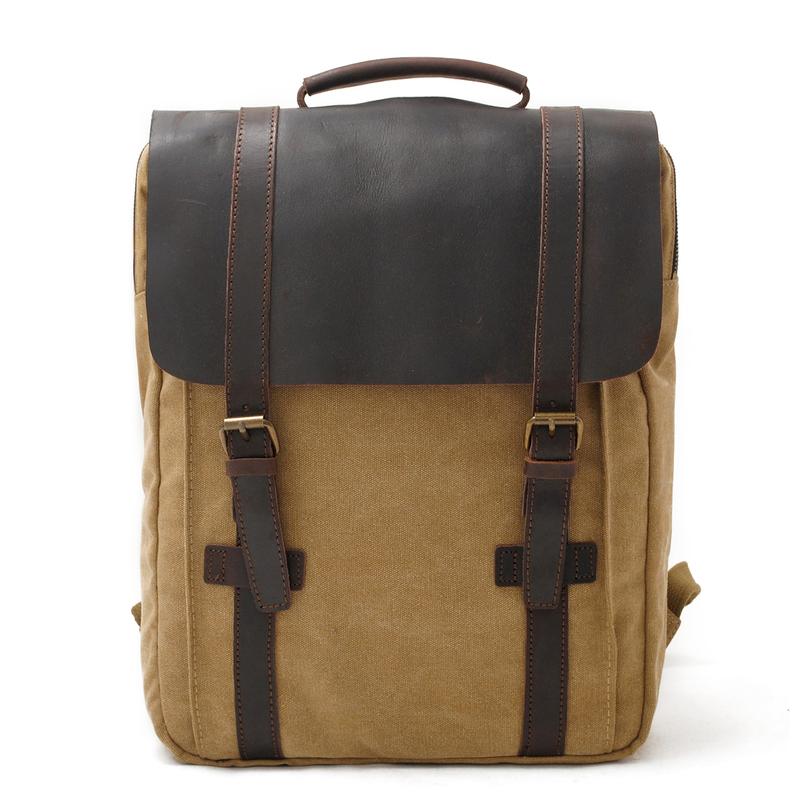 Vintage Canvas Mens Womens Large Pink College Backpack 14'' Green Travel Backpack Computer Backpack For Men