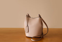 Handmade Genuine Leather Bucket Bag Purse Crossbody Bag Shoulder Bag Purse For Women - EverHandmade