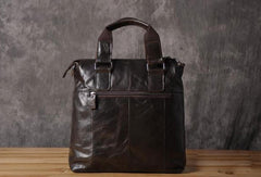 Handmade leather men Briefcase messenger vintage shoulder laptop bag vintage bag