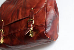 Handmade Leather messenger bacg stachel bag for women leather shoulder bag - EverHandmade