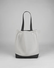 Cute Womens Gray Leather Shoulder Tote Bag Best Tote Handbag Shopper Bag Purse for Ladies