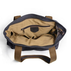 Mens Canvas Tote Purse Handbags Canvas Shoulder Bag for Men