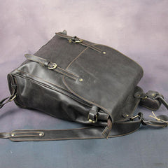 Vintage Mens Leather 15inch Laptop Backpack Leather School Backpack Travel Backpack for Men