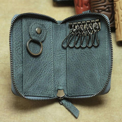 Cool Leather Aztec Designed Mens Car Key Key Wallet Small Key Holders for Men