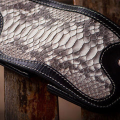 snake leather wallet Handmade Leather Wallet Biker Wallet Snake Skin Wallet Cool Wallets for Men Biker Chain Wallet