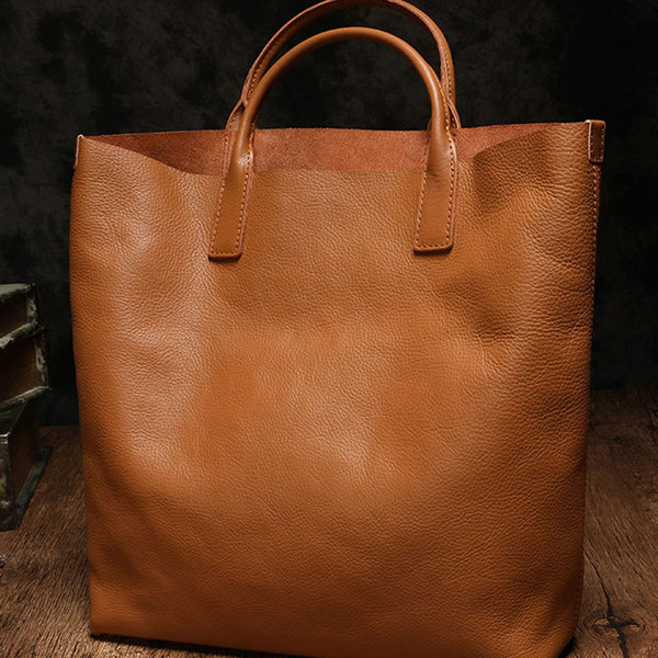 Genuine Fashion Leather Brown Gray Tote Bag Shopper Bag Tote Purse For Women DDJ03251001