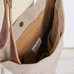 Mens Canvas Gray Cool Bucket Courier bag Messenger Bag Canvas Side Bag for Men
