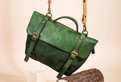 Genuine Leather Handbag Messenger Bag Crossbody Bag Shoulder Bag Purse For Women - EverHandmade