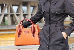Handmade handbag purse leather crossbody bag purse shoulder bag for women