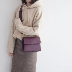 Minimalist Leather Womens Stylish Shoulder Bag Crossbody Purse for Women