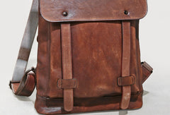 Handmade Mens Leather School Backpacks Bag Travel Backpack for Men