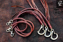 Leather trucker wallet Chain biker wallet Chain for chain wallet with dragon hook
