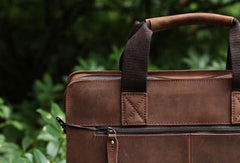 Genuine Leather Mens Cool Messenger Bag iPad Bag Chest Bag Bike Bag Cycling Evelope Cluth Bag For Men - EverHandmade