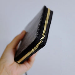 Handmade LEATHER Womens Zipper Small Wallet Leather Wristlet Small Wallet FOR Women