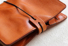 Handmade Genuine leather travel wallet passport journal notebook purse long wallet women - EverHandmade