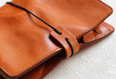 Handmade Genuine leather travel wallet passport journal notebook purse long wallet women