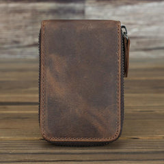 Cool Brown Leather Men's Multi-Card Wallet Coin Wallet Card Wallet For Men