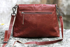 Handmade black cute purse leather crossbody bag shoulder bag women - EverHandmade