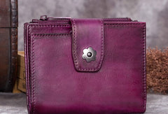 Genuine Leather Wallet billfold Wallet Vintage Wallet Purse Fo Women - EverHandmade