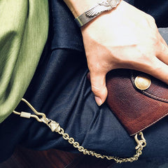 Badass Brass Copper Skull Mens Pants Chain Biker Wallet Chain 18‘â€?jeans chain jean chain For Men