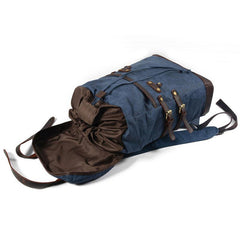 Waxed Canvas Mens Travel Backpack Canvas Hiking Backpack Canvas Backpack for Men