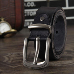 Genuine Leather Punk Rock Biker Trucker Mens Belt Men Black Coffee Belt for Men